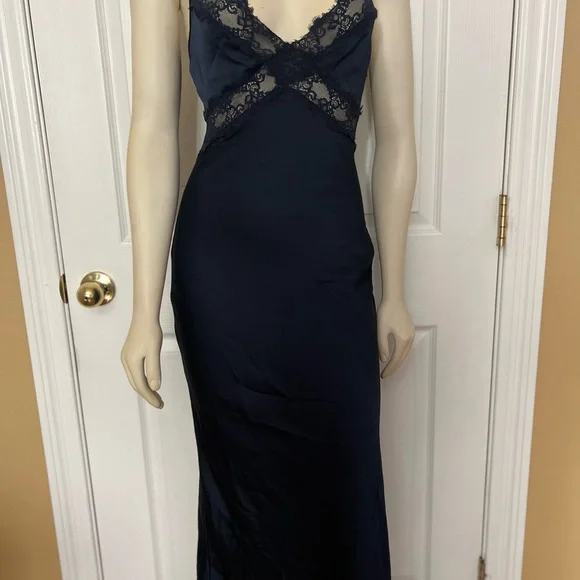 Princess Polly TREASURE BIAS CUT MAXI DRESS NAVY - Picture 13 of 16
